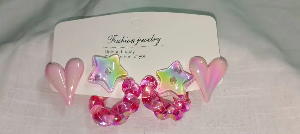 Pink earring combo