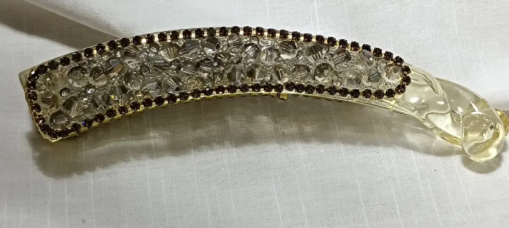 Amber Glitz Floral Hair Claw(Pack of 1)