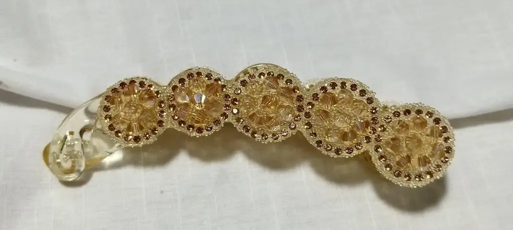 Amber Glitz Floral Hair Claw(Pack of 1)