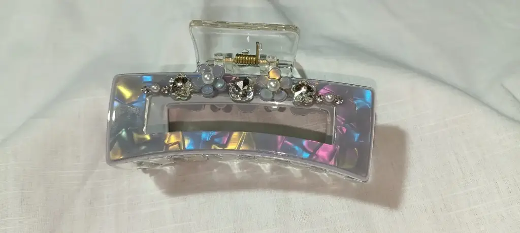 Floral Gem Hair Claw
