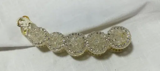 Amber Glitz Floral Hair Claw(Pack of 1)