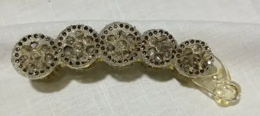 Amber Glitz Floral Hair Claw(Pack of 1)