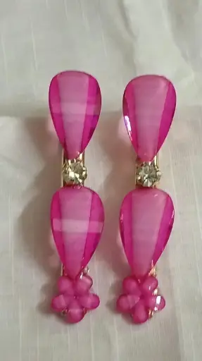 Rose Petals Drop Hair Clips