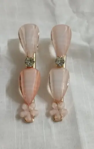 Rose Petals Drop Hair Clips