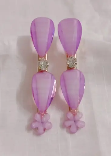 Rose Petals Drop Hair Clips