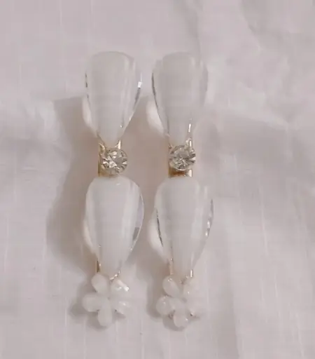 Rose Petals Drop Hair Clips