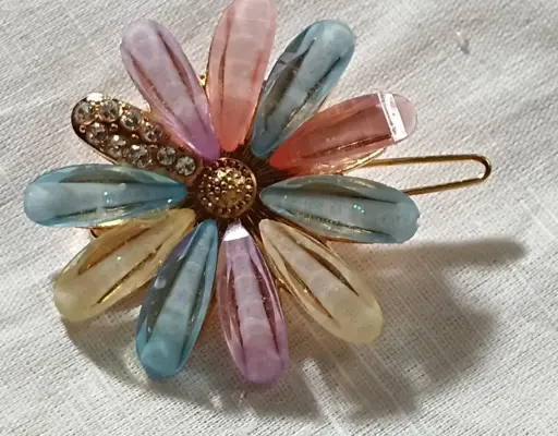 Floral Multicolour Hair pins-Flower edition(pack of 1)