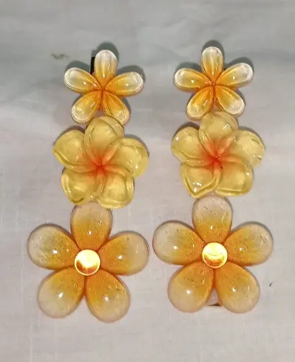 Triple Bloom Elegance Hair clips( 1 Pair)