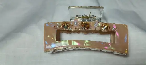 Floral Gem Hair Claw