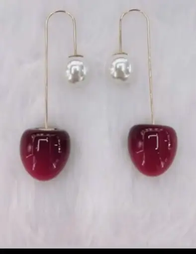 Cherry Dangle earrings.