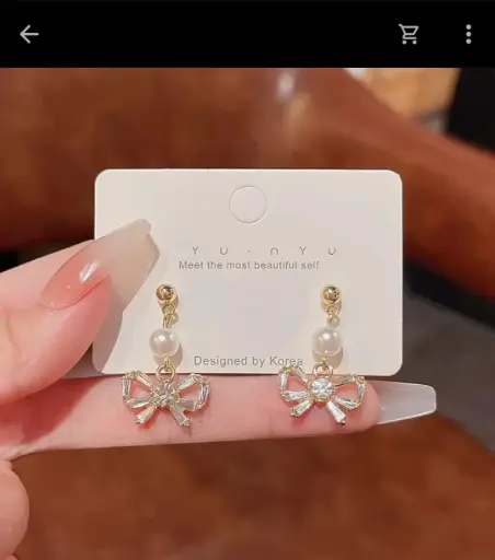 Bow Drops Earrings